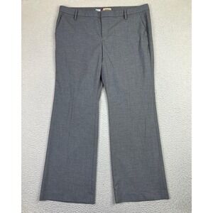 Gap Favorite Trouser Pants Womens 18 Gray Straight Fit Stretch Dress Work